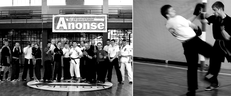 Wspólny trening WUN HOP KUEN DO KUNG FU, KARATE GOKKEN oraz SANBAO KUNG FU