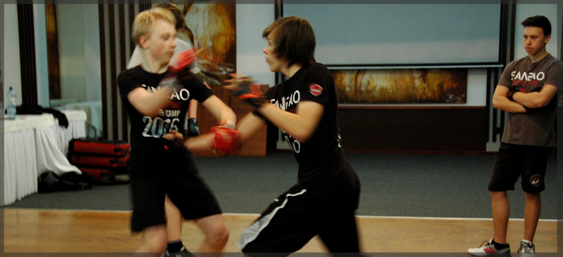 Sparing na obozie SANBAO - młodzież
